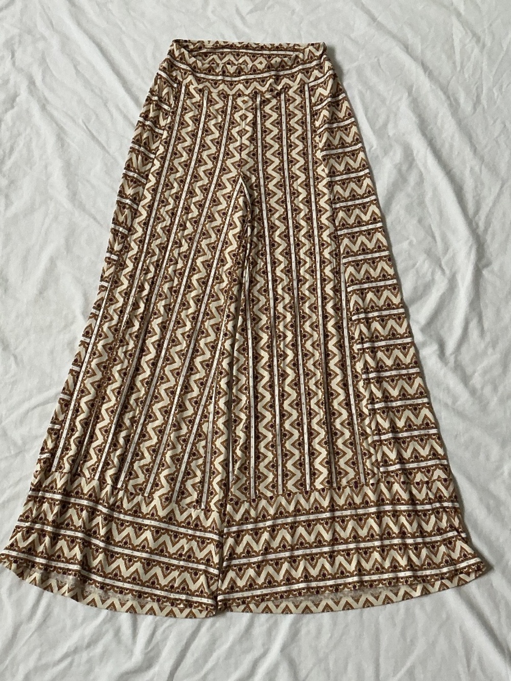 Farm Rio Anthropologie sz S Striped Wide Leg Boho Pant - Picture 8 of 10